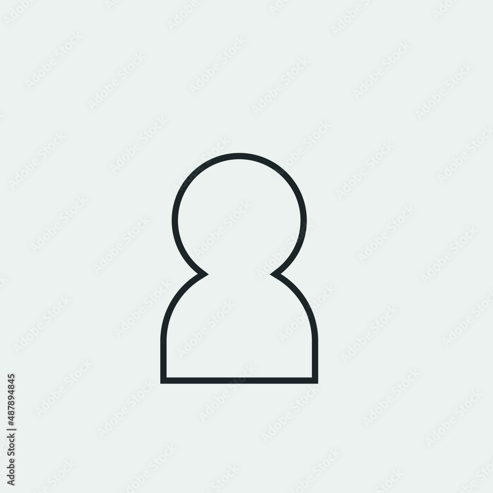 Person vector icon illustration sign Person vector icon illustration sign
