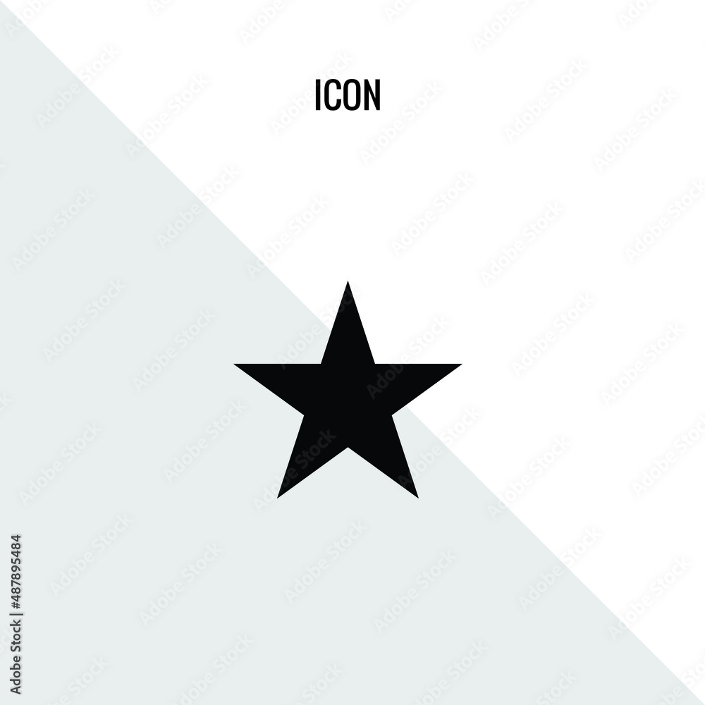 Obraz premium Star vector icon illustration sign