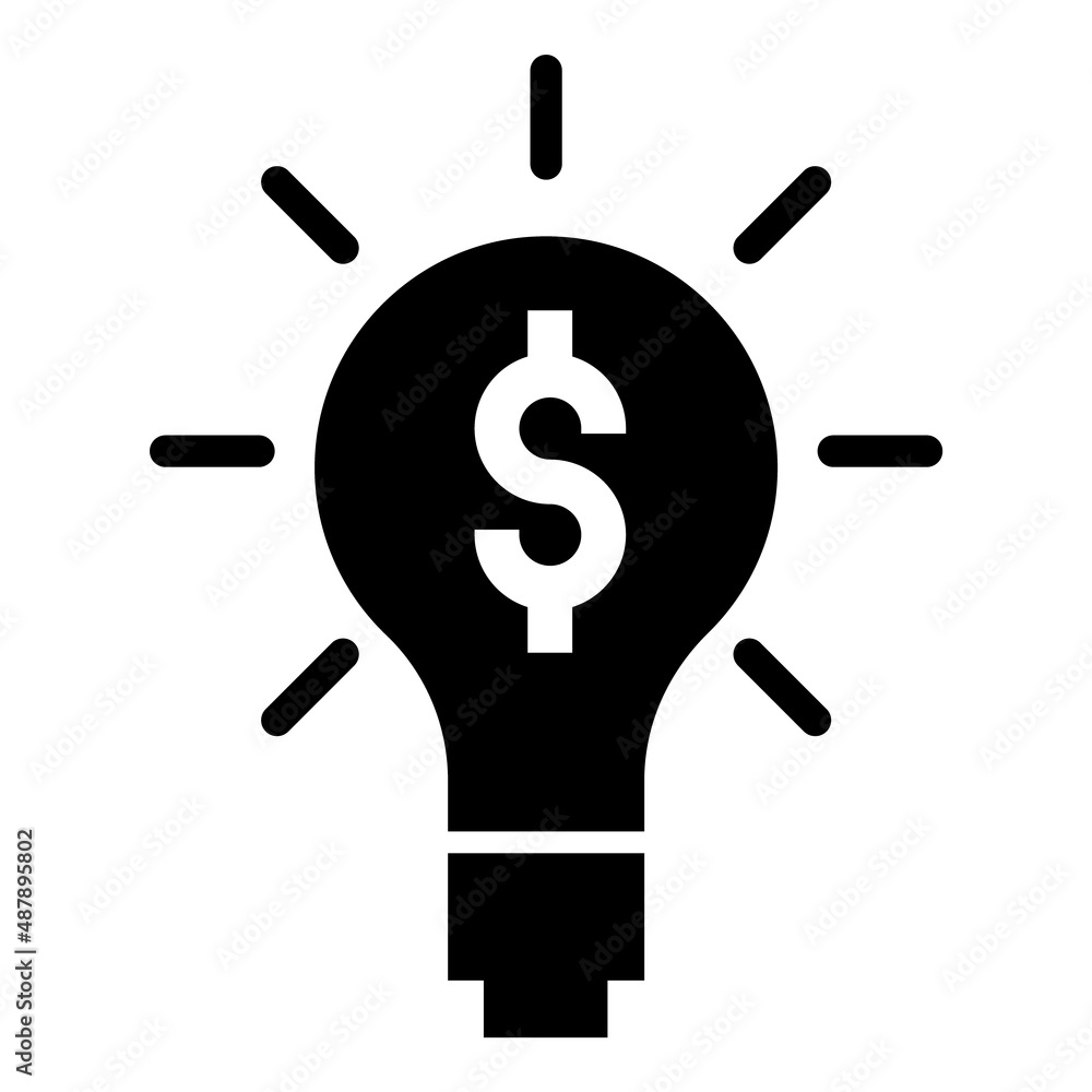 Business Idea Flat Icon Isolated On White Background Business Idea Flat Icon Isolated On White Background