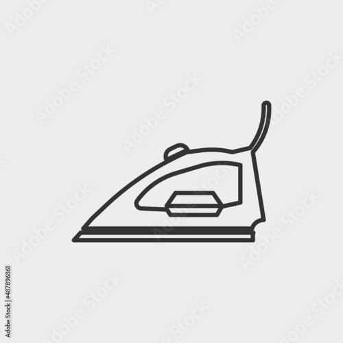 Iron vector icon illustration sign