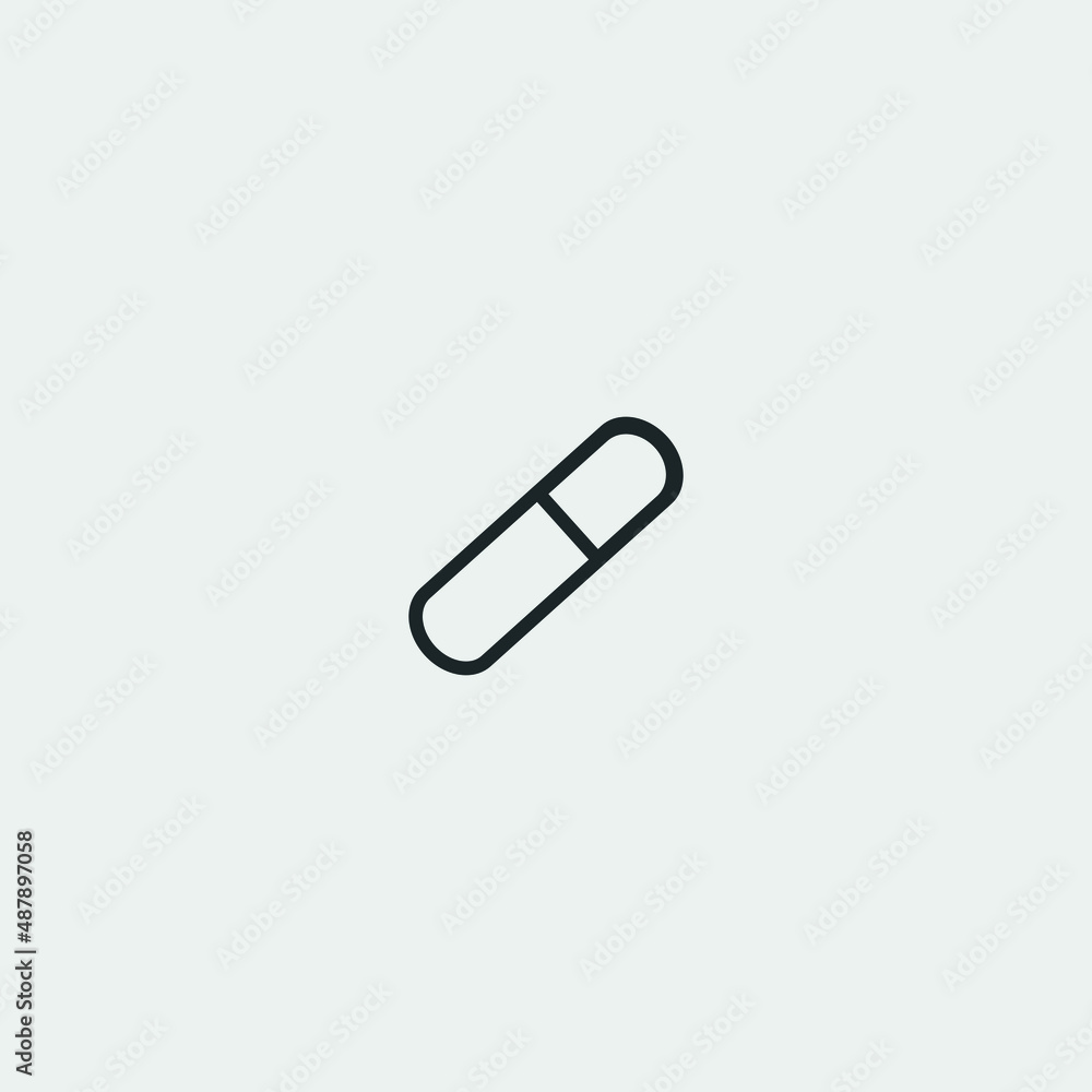 Pill vector icon illustration sign Pill vector icon illustration sign