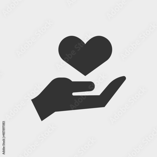 Care vector icon illustration sign