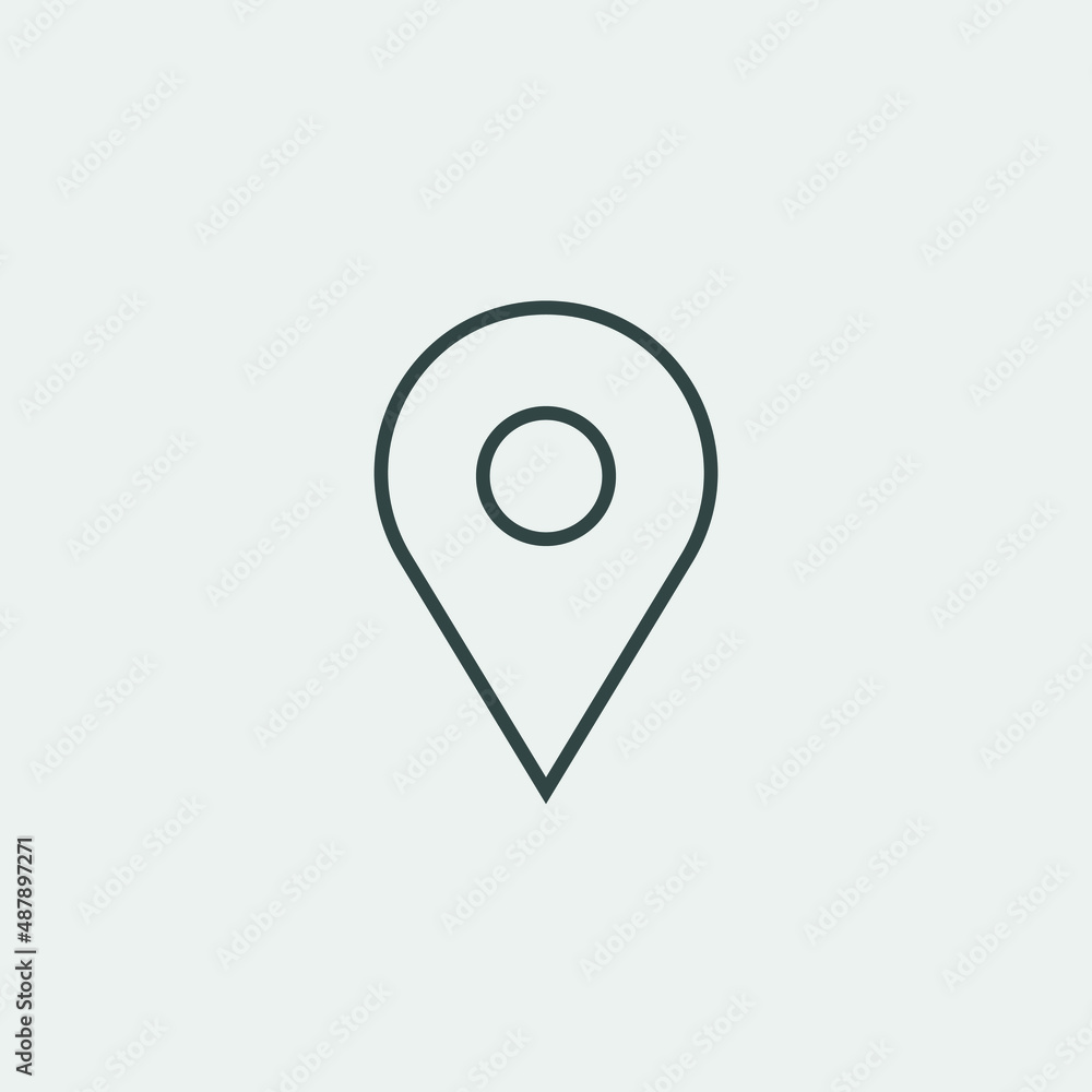 Location pin vector icon illustration sign Location pin vector icon illustration sign
