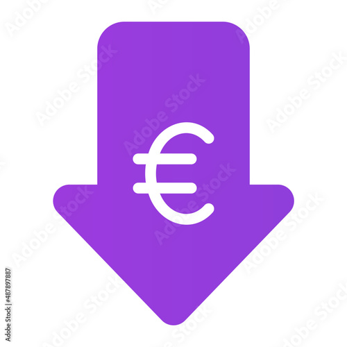 euro gradient icon