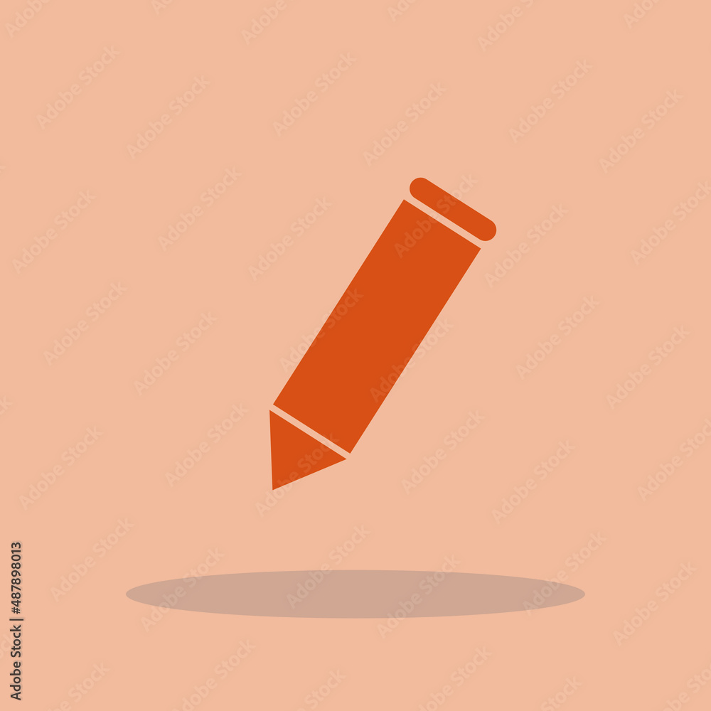 Pencil vector icon illustration sign Pencil vector icon illustration sign