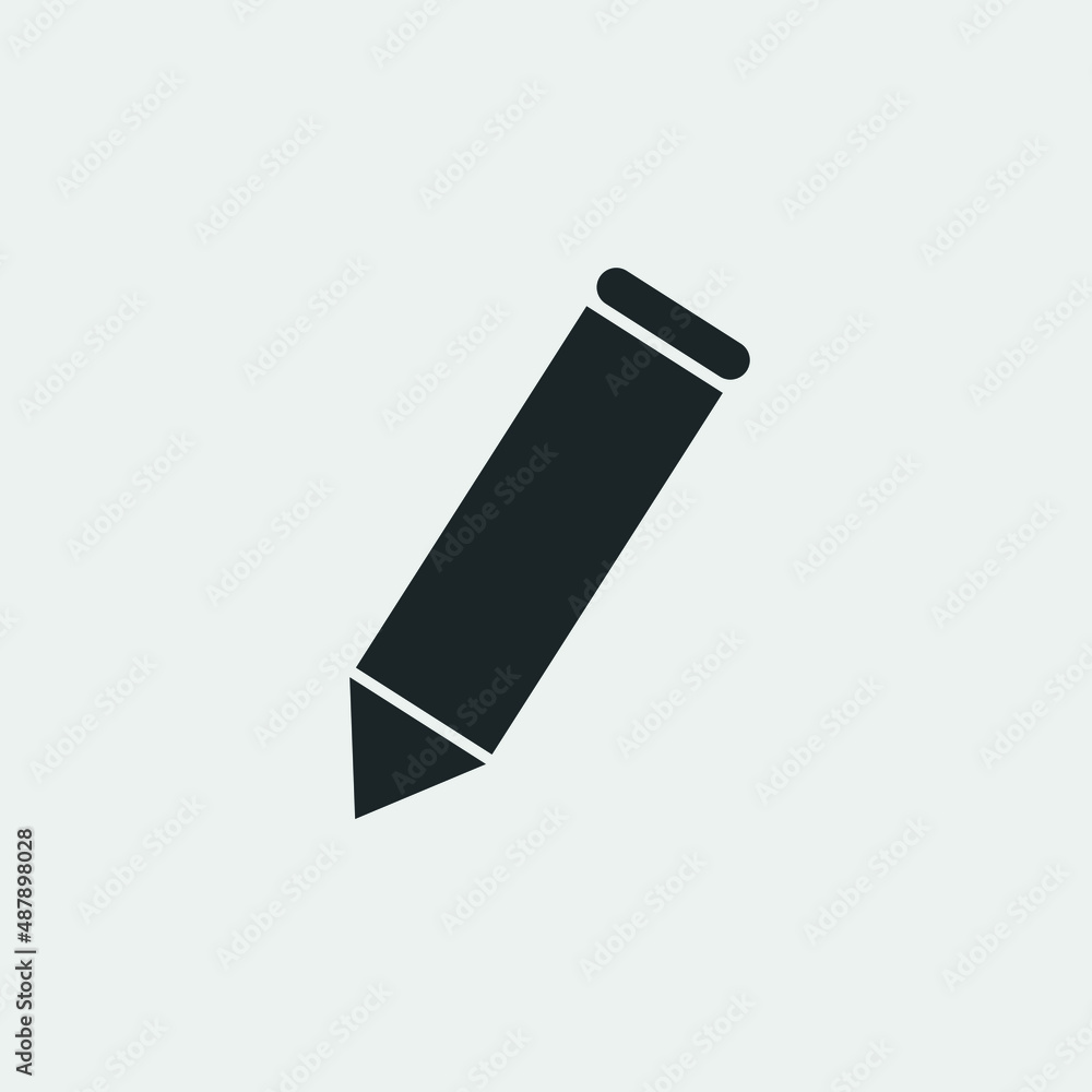 Pencil vector icon illustration sign Pencil vector icon illustration sign