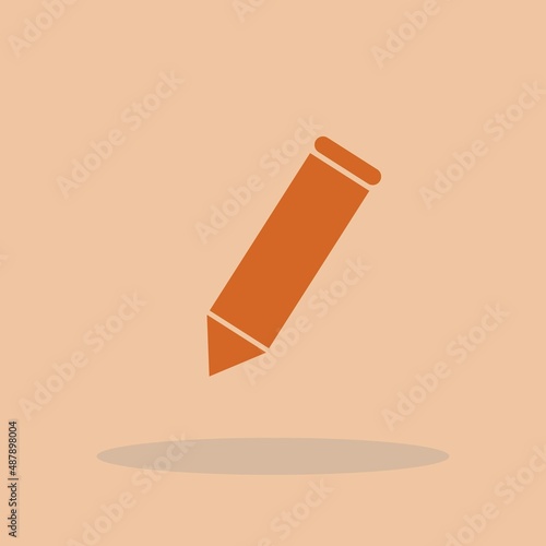 Pencil vector icon illustration sign