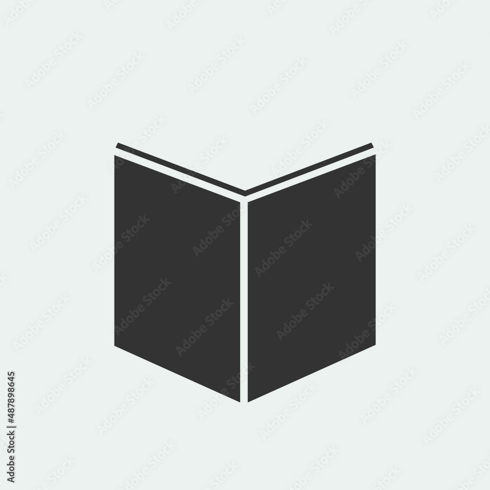 Novel vector icon illustration sign Novel vector icon illustration sign