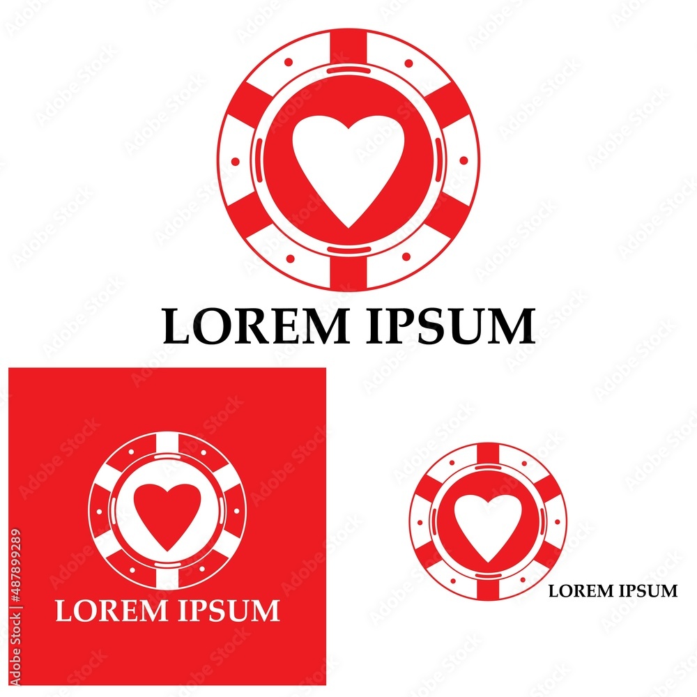 Casino chip icon poker chip vector icon logo Casino chips for poker or roulette.Vector illustration isolated on white background Casino chip icon poker chip vector icon logo Casino chips for poker or roulette.Vector illustration isolated on white background