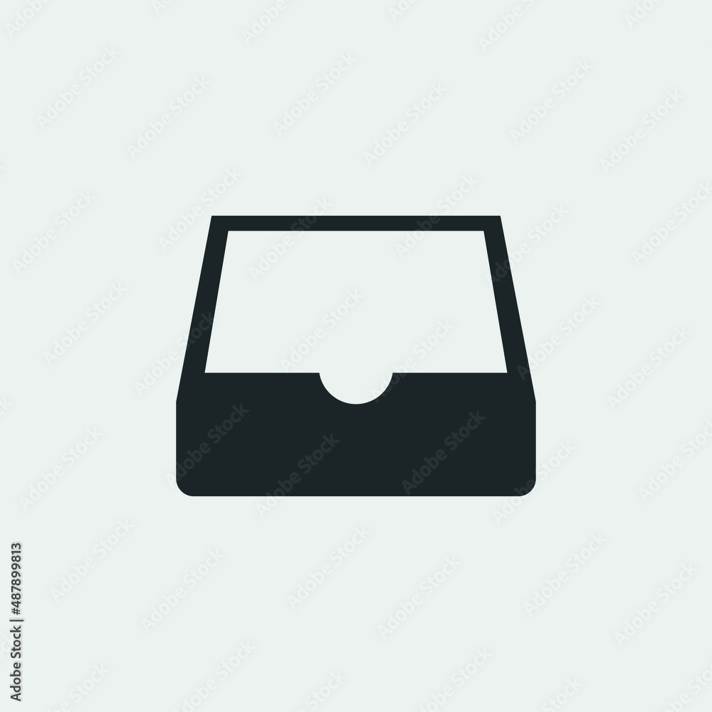 Inbox vector icon illustration sign Inbox vector icon illustration sign