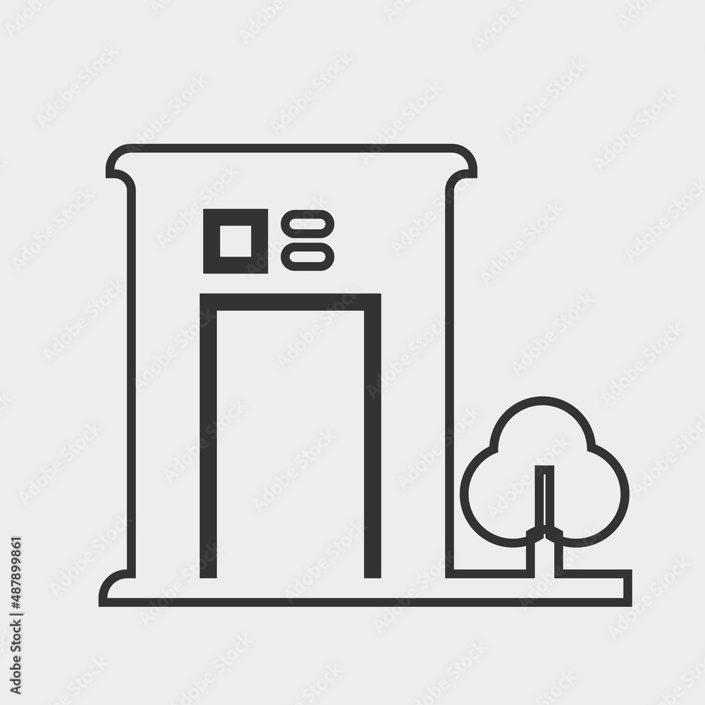 Mansion house vector icon illustration sign Mansion house vector icon illustration sign