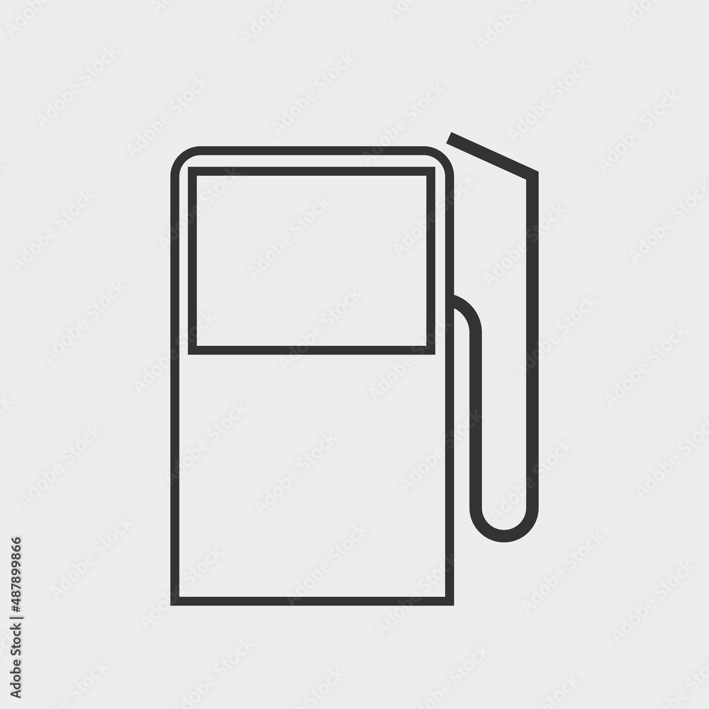 Gas station vector icon illustration sign Gas station vector icon illustration sign