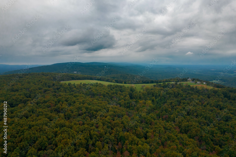 Aerial View of Fall Trees with Foliage in Maryland Aerial View of Fall Trees with Foliage in Maryland