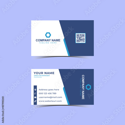 New Creative Corporate Business Card, Colorful Business Card Vector Template