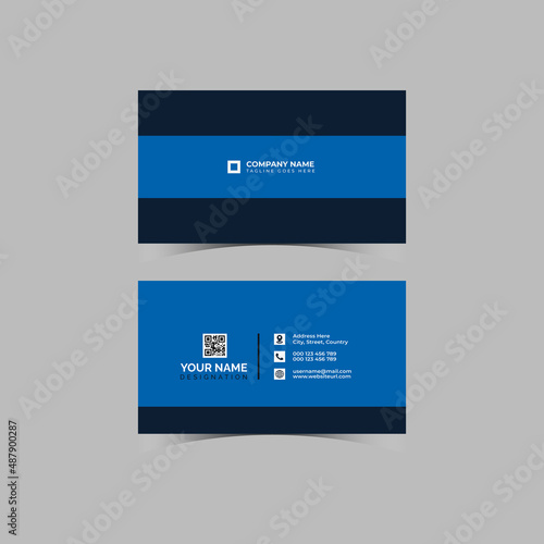 New Creative Corporate Business Card, Colorful Business Card Vector Template
