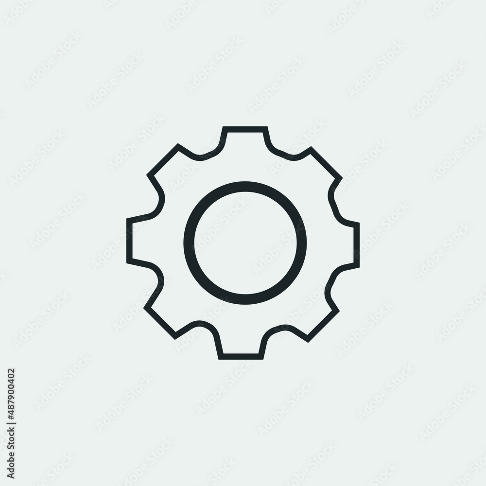Settings vector icon illustration sign Settings vector icon illustration sign