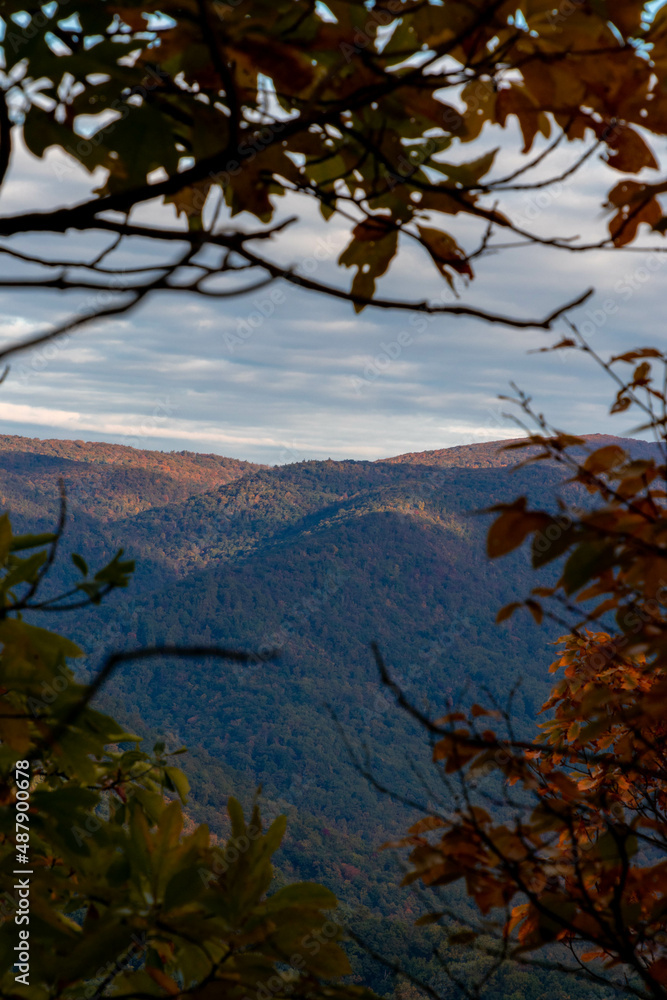 Aerial View of Mountains With Fall Foliage in Virginia Aerial View of Mountains With Fall Foliage in Virginia