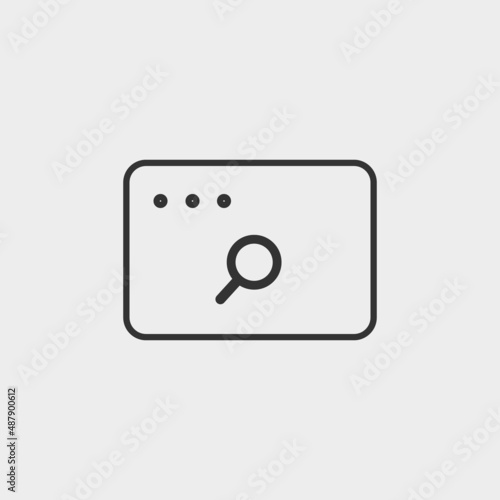 Web search vector icon illustration sign