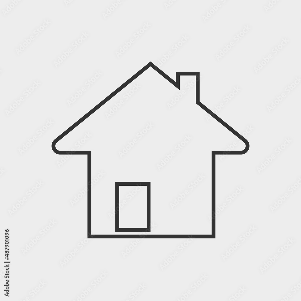 Home vector icon illustration sign