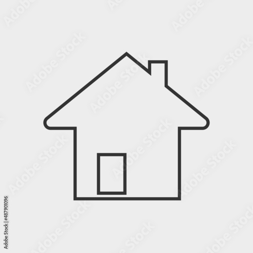 Home vector icon illustration sign © Pethias