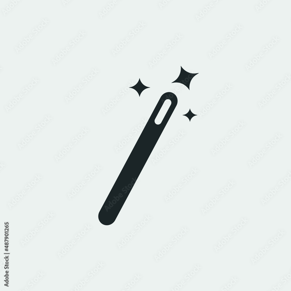 Magic wand vector icon illustration sign Magic wand vector icon illustration sign