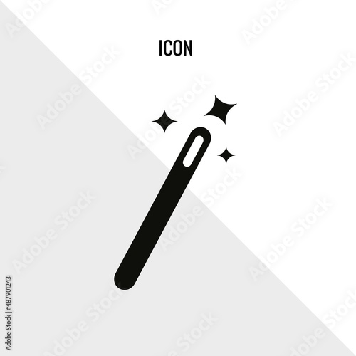Magic wand vector icon illustration sign