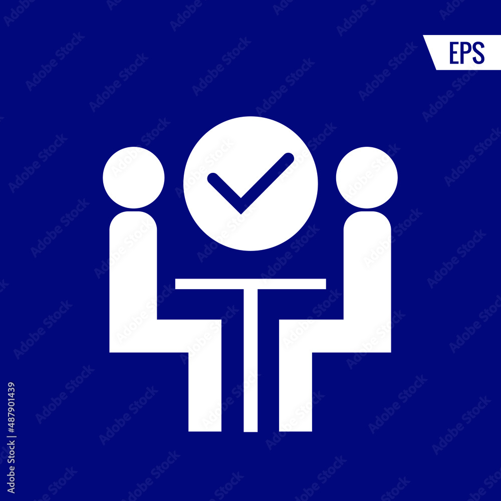 Meetings vector icon illustration sign Meetings vector icon illustration sign