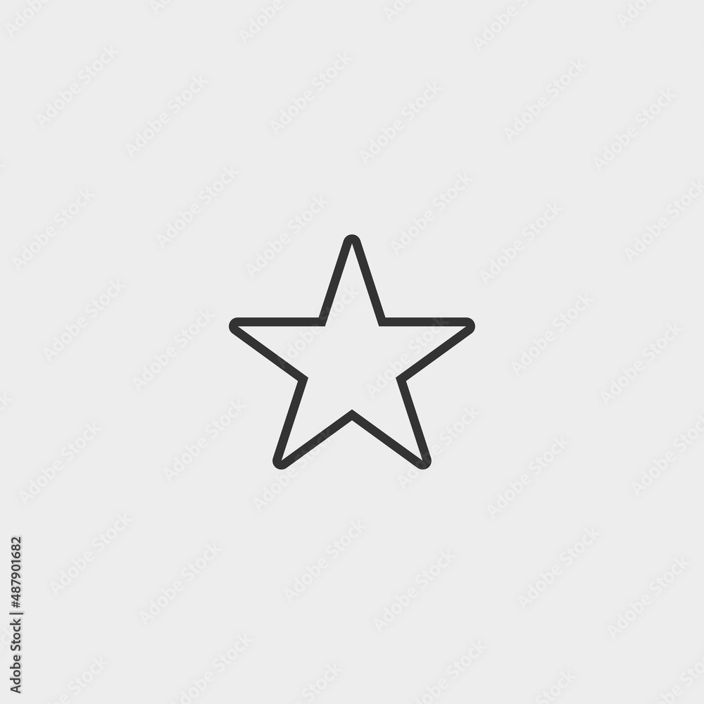 Star vector icon illustration sign Star vector icon illustration sign