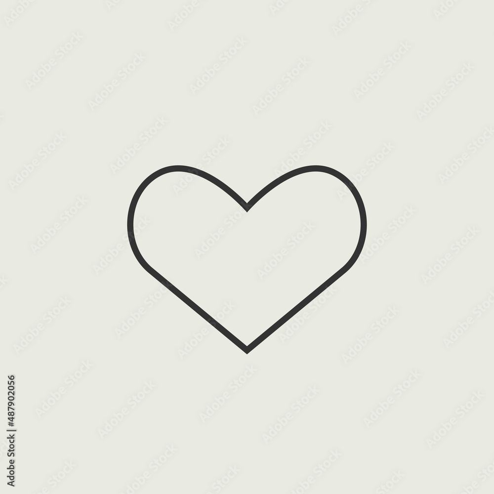 Heart vector icon illustration sign Heart vector icon illustration sign