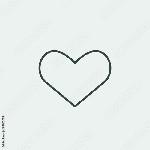 Free Download Heart vector icon illustration sign - GFXLoad