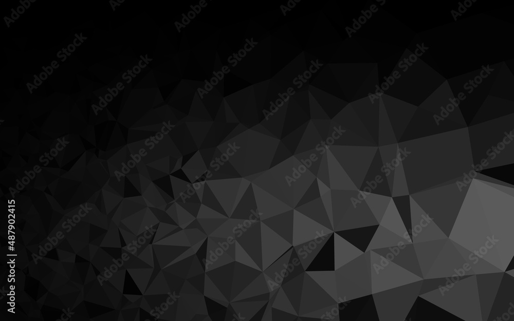 Dark Silver, Gray vector shining triangular background. Dark Silver, Gray vector shining triangular background.