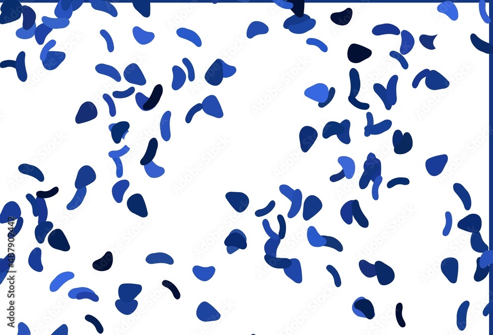 Light BLUE vector texture with random forms. Light BLUE vector texture with random forms.