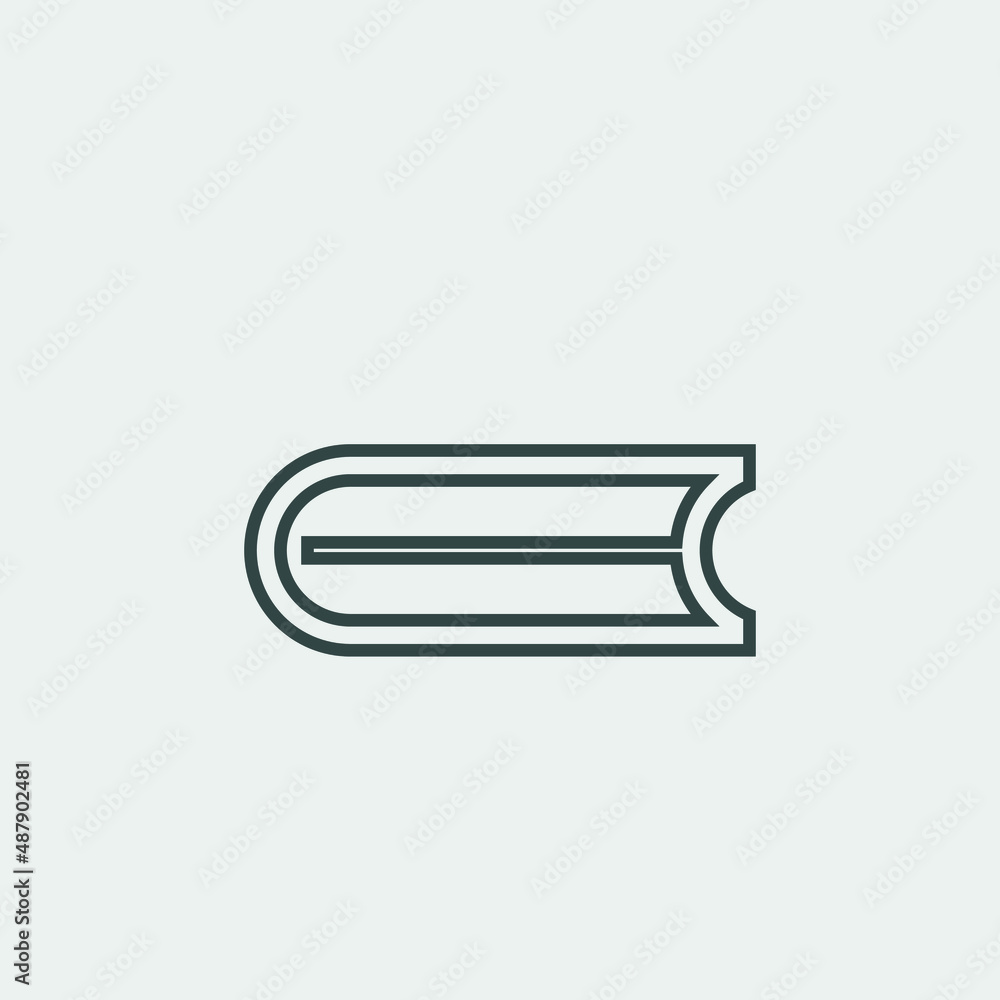 Book vector icon illustration sign