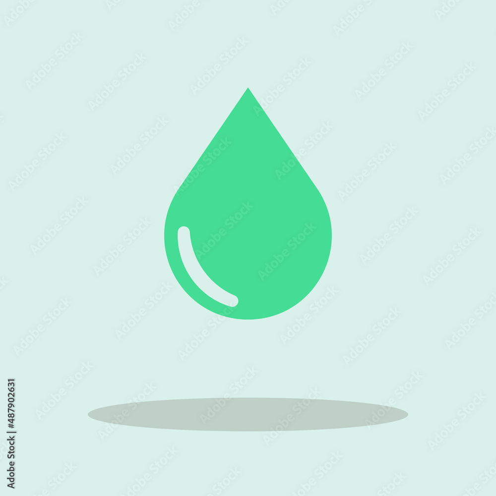 Drop vector icon illustration sign Drop vector icon illustration sign