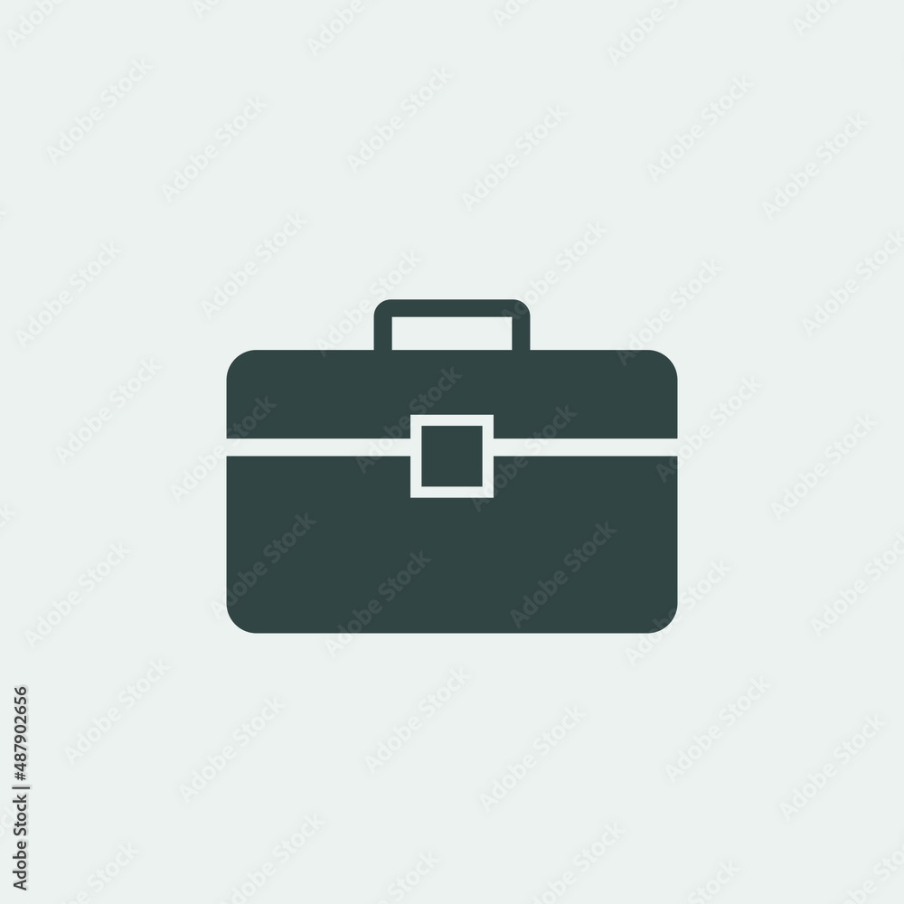 Brief case vector icon illustration sign Brief case vector icon illustration sign