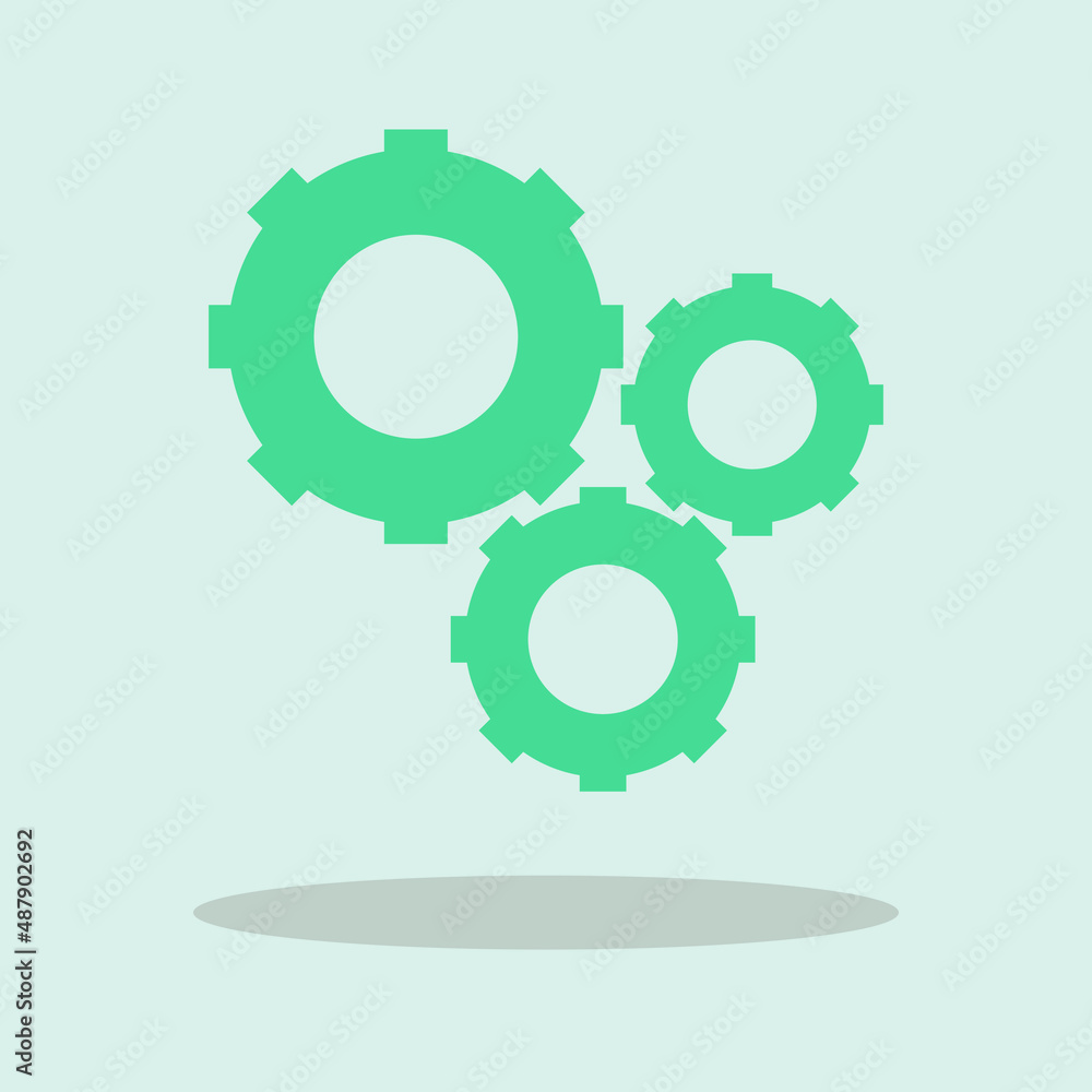 Gear vector icon illustration sign Gear vector icon illustration sign