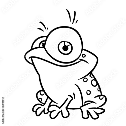 frog reptile animal illustration cartoon © efengai