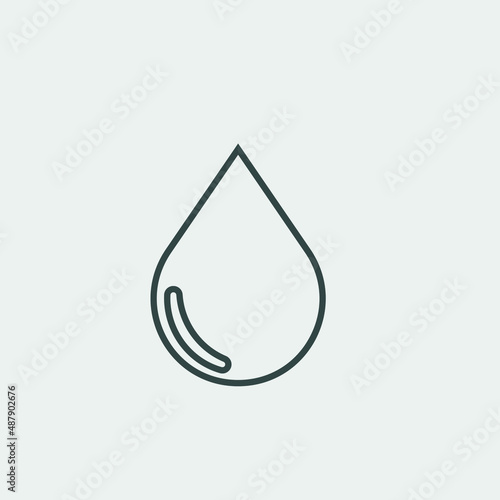 Drop vector icon illustration sign