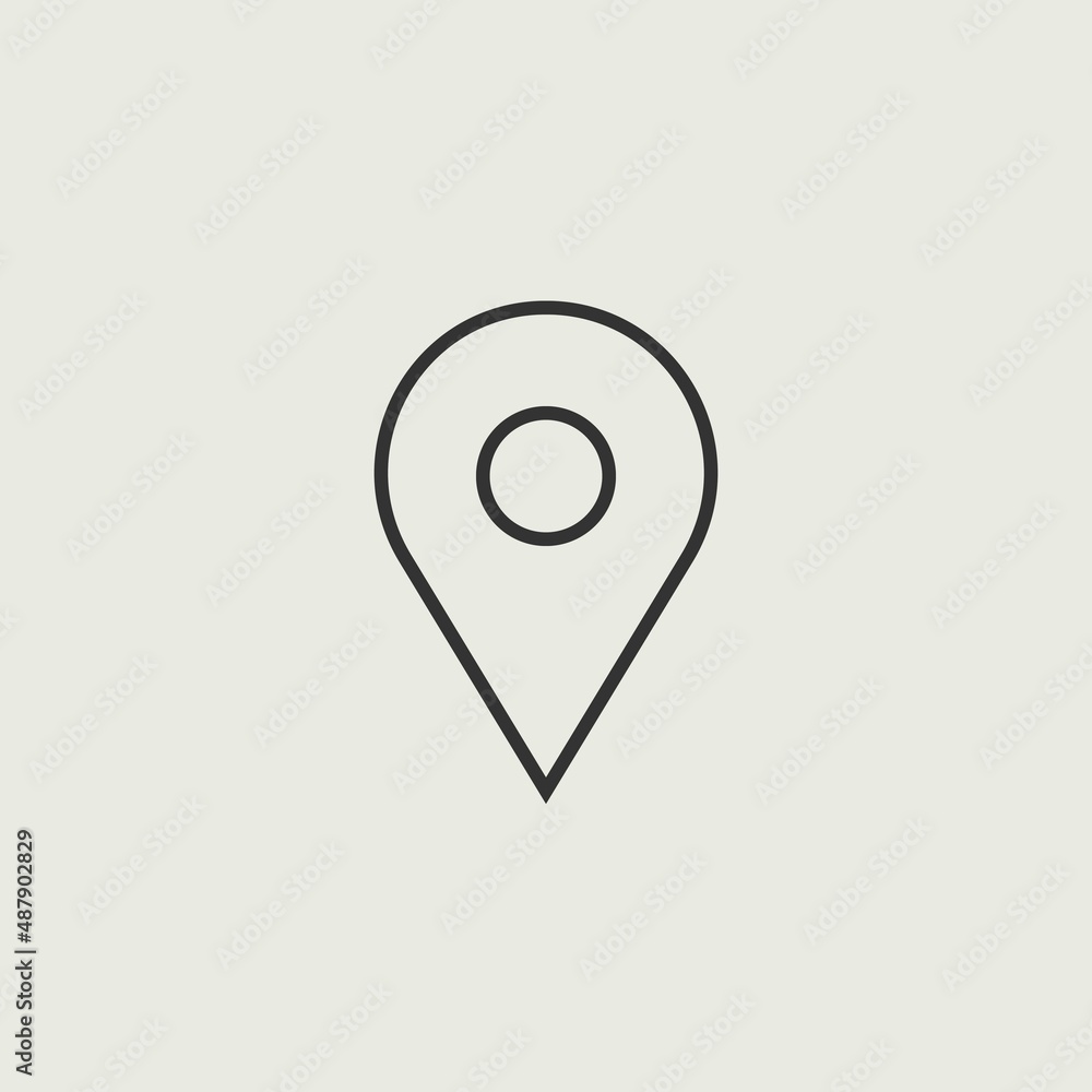 Location pin vector icon illustration sign Location pin vector icon illustration sign