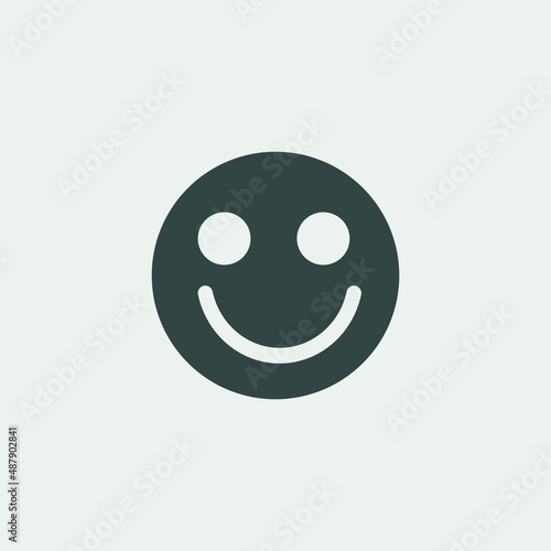 Smiley face vector icon illustration sign