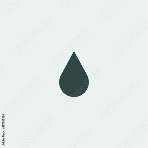 Oil drop vector icon illustration sign