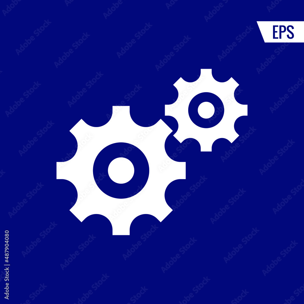 Setting gear vector icon illustration sign Setting gear vector icon illustration sign