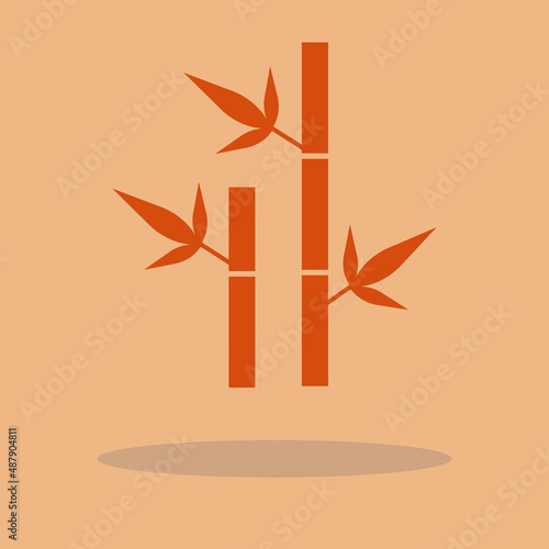 Sugar cane vector icon illustration sign