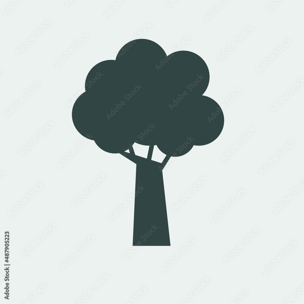 Trees vector icon illustration sign Trees vector icon illustration sign