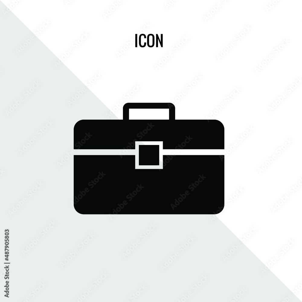 Brief case vector icon illustration sign Brief case vector icon illustration sign