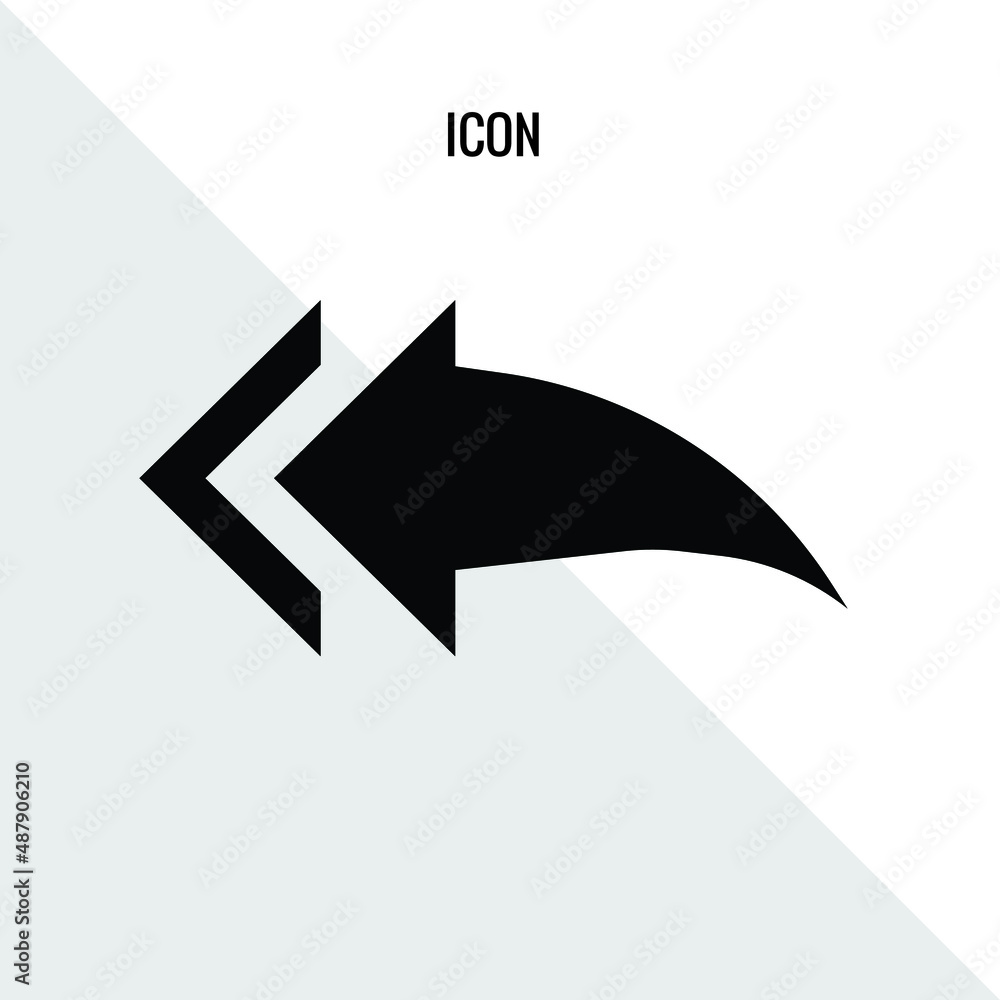 Reply vector icon illustration sign Reply vector icon illustration sign