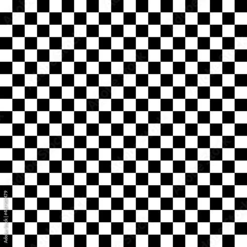 Black and white checkered seamless pattern. Checkered pattern banner.