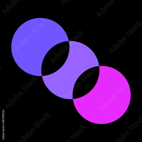 Color theory circle. Marketing concept. Business circle. Business infographic. Vector illustration. stock image. 