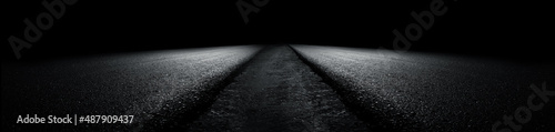 Billede på lærred black asphalt floor texture