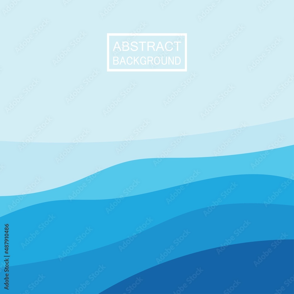 Blue wave vector abstract background flat design stock illustration Blue wave vector abstract background flat design stock illustration